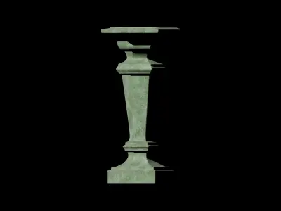 Majestic Pedestal  Low-poly 3D model