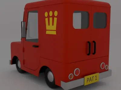 Postman Pats Van Free 3D model