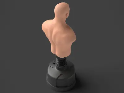 Punching Mannequin 3D model