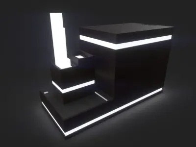Nightstand Lampshade Free 3D model