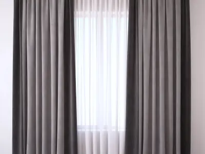 Set 90 Curtains 3D model