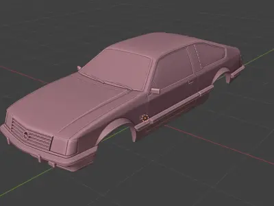 Opel Monza Coupe 1980 1981 3D Model 3D print model