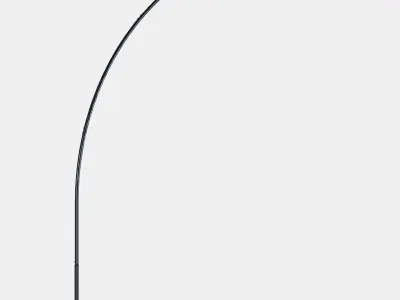 SKAFTET Floor lamp base arched Low-poly 3D model