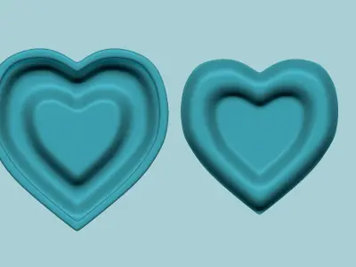 Heart 01 - Molding Arrangement EVA Foam Craft 3D print model