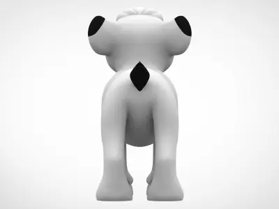 Kimba Cub Low-poly 3D model