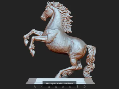 Horse 3D printable model 3D Model Collection