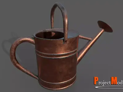Watering Can-Version002 Low-poly 3D model