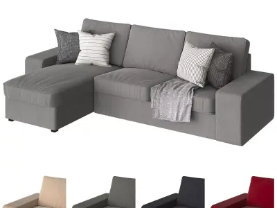 Kivik sectional sofa ikea 3D model