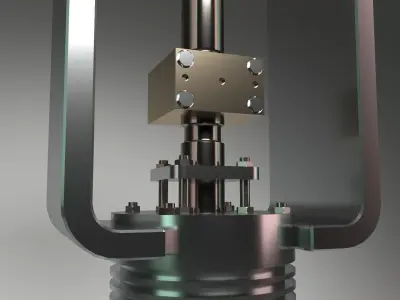 AutoValve metal valve 3D model
