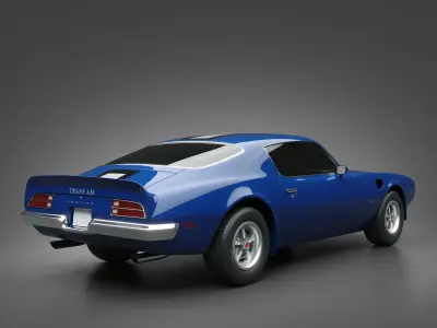 1971 Pontiac Firebird TransAm 3D model