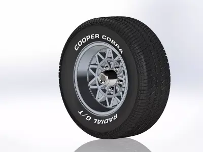 Wheel Appliance-Wheels Dia-Mag 14inch for scale model 3D print model