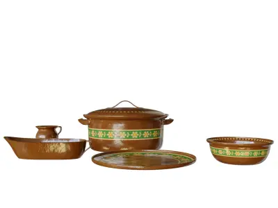 Crockery plates 3D model