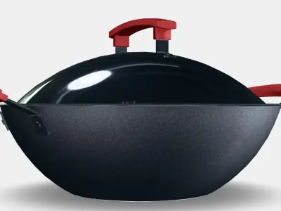 IDENTISK deep fryer with lid Low-poly 3D model