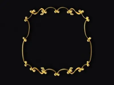 Central decor ornament for furniture 3D model 305