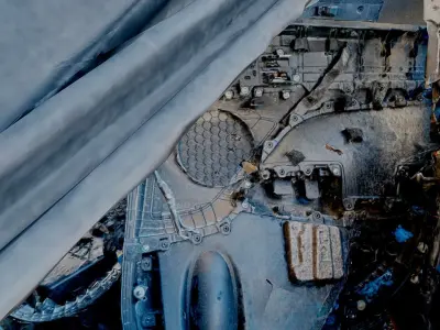 3D model - Hyundai Elantra - Destroyed Car in Kyiv Ukraine 3D model