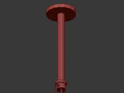 Pentand lamp Modern Gold 3D model