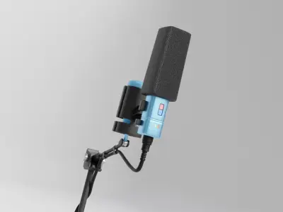 Podcast Microphone 3D model