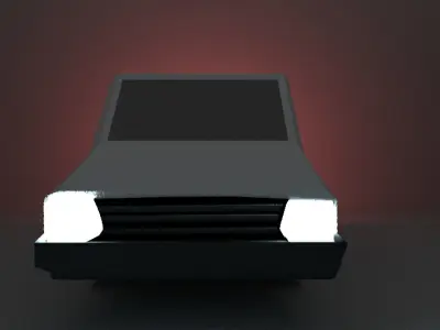 Low Poly Car in FBX OBJ DAEFBX Low-poly 3D model