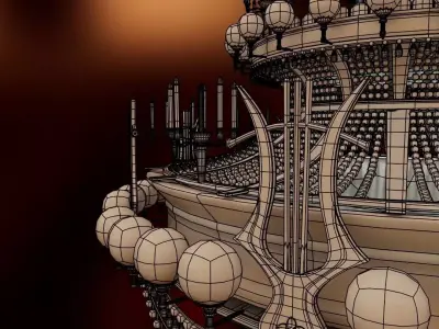 Chandelier Opera Garnier Paris 3D model