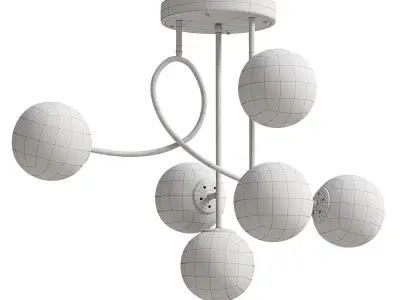 Fashionable led pendant lights 3D model