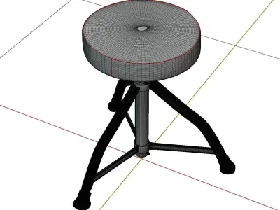 Drum chair Free 3D model