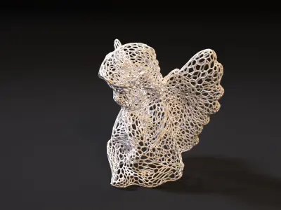 Angel statue 3D print model