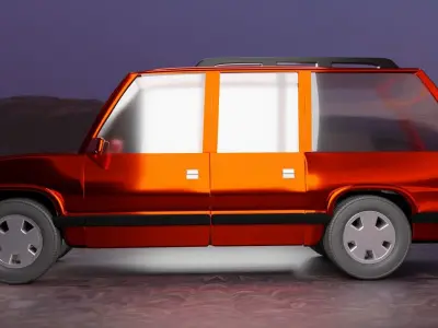 1992-1999 GMT400 Chevrolet Suburban Low-poly 3D model