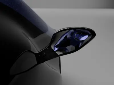 car high poly futuristic electric Low-poly 3D model