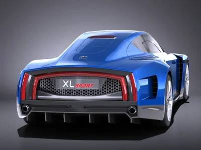 Volkswagen XL Sport 2015 VRAY 3D model
