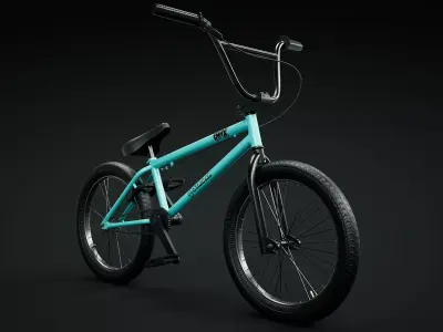  BMX Bicycle 3D model - Low-poly -high Poly 3D model Low-poly 3D model