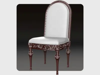 Carved chair for cnc 1 3D model