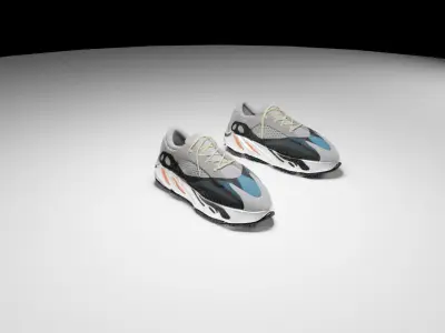 3d  adidas Yeezy Boost 700 shoes Free 3D print model