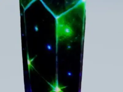 Glowing Galactic Crystal 3D print model