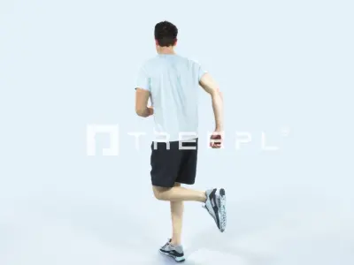Virtue 02D Running Jogging Football Sports Man Low-poly 3D model purchase
