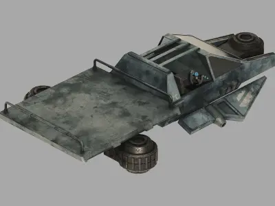 Ute Speeder Variant A - Star Wars Downunder Low-poly 3D model