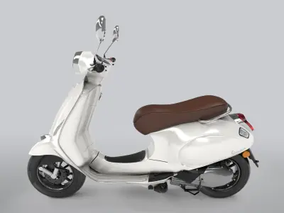 Vespa Low-poly 3D model