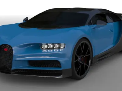 Bugatti Chiron 3D model get