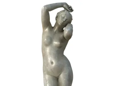 Statue 02 Low-poly 3D model