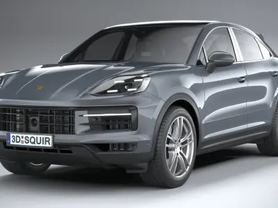 Porsche Cayenne Coupe 2024 3D model