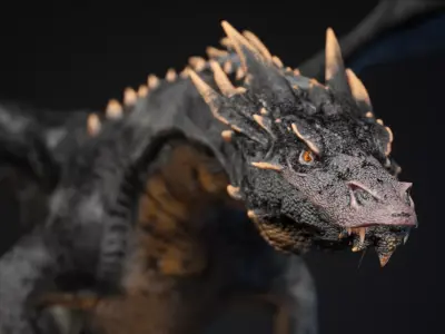 Dragon 1 UE4 and Unity Low-poly 3D model