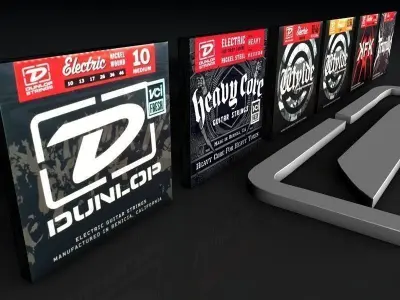 Dunlop String boxes Free 3D model