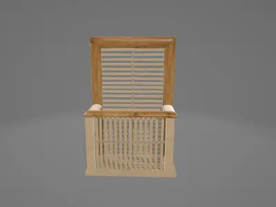 Wooden Home decorative 3d model 3D model