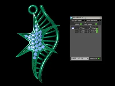 Star Pendant 3D print model