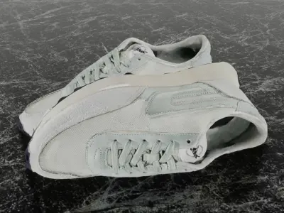 DIESEL RACER 3D SHOES - LIGHT GREEN Low-poly 3D model