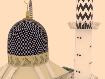 Masjid Sultan Salah Eddine Of Malasia 3D model