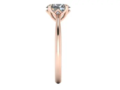 Solitaire Women Diamond Wedding Ring R5 3D print model