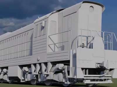 CME3 Diesel Locomotive 3D model