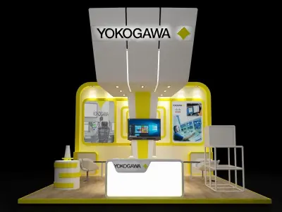 Booth Exhibition Stand a222 3D model