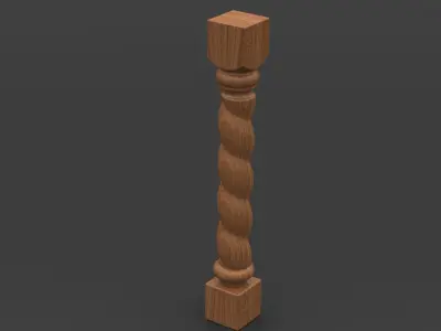 Answer Wood snail Free 3D model