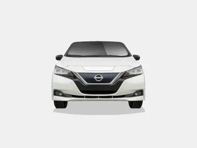 Nissan Leaf 2018 Low-poly 3D model